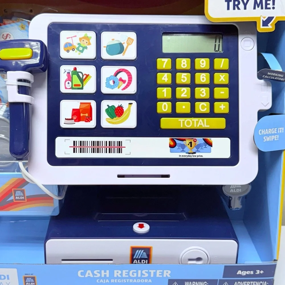 New! Kids ALDI Themed Cash Register Toy, 11 piece set, 2026 Limited Edition Toy